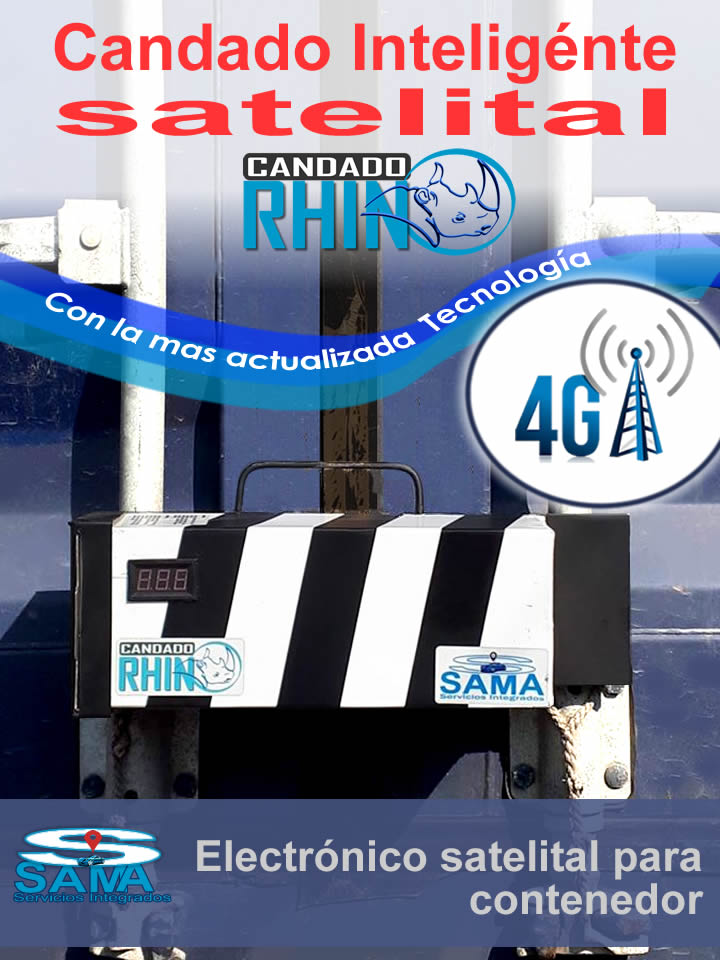 Candado satelital, marchamo